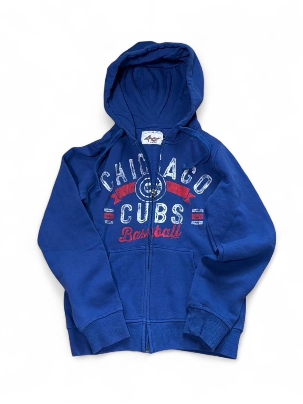 Chicago Cubs Royal Blue Full-Zip Hoodie - Women's